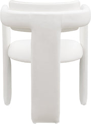 Brenda Vegan Leather Upholstered Dining Chair in Cream, Set of 2 - 11085Cream-C