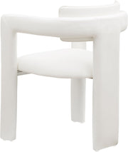 Brenda Vegan Leather Upholstered Dining Chair in Cream, Set of 2 - 11085Cream-C