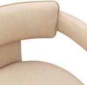 Brenda Vegan Leather Upholstered Dining Chair in Natural, Set of 2 - 11085Tan-C
