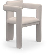 Brenda Vegan Leather Upholstered Dining Chair in Taupe, Set of 2 - 11085Taupe-C