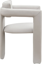 Brenda Vegan Leather Upholstered Dining Chair in Taupe, Set of 2 - 11085Taupe-C