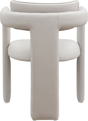 Brenda Vegan Leather Upholstered Dining Chair in Taupe, Set of 2 - 11085Taupe-C