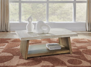 Brendalhouse Coffee Table with 1 End Table in Light Brown - PKG022050
