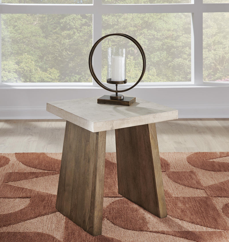 Brendalhouse Coffee Table with 1 End Table in Light Brown - PKG022050
