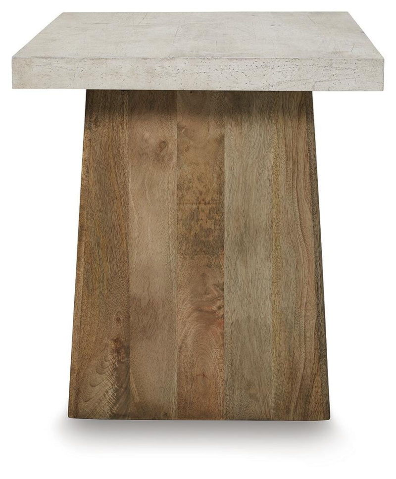 Brendalhouse Coffee Table with 2 End Tables in Light Brown - PKG022051