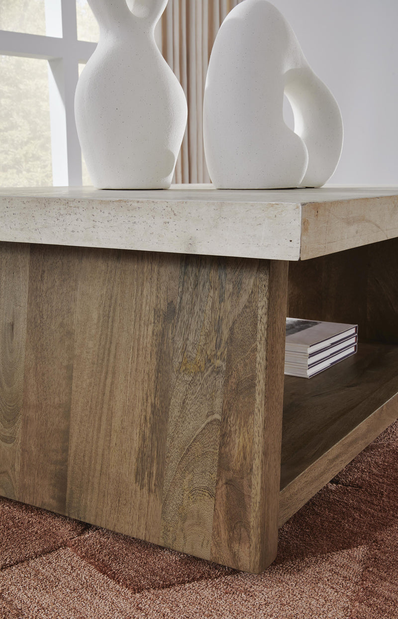 Brendalhouse Light Brown Coffee Table - T642-1