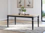 Brenkerton Grayish Brown/Black Dining Table - PCD591-25