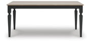 Brenkerton Grayish Brown/Black Dining Table - PCD591-25