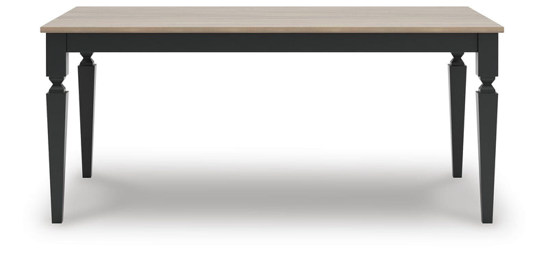 Brenkerton Grayish Brown/Black Dining Table - PCD591-25