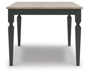 Brenkerton Grayish Brown/Black Dining Table - PCD591-25