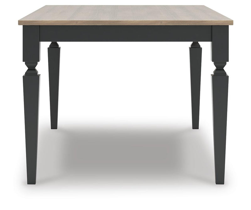 Brenkerton Grayish Brown/Black Dining Table - PCD591-25