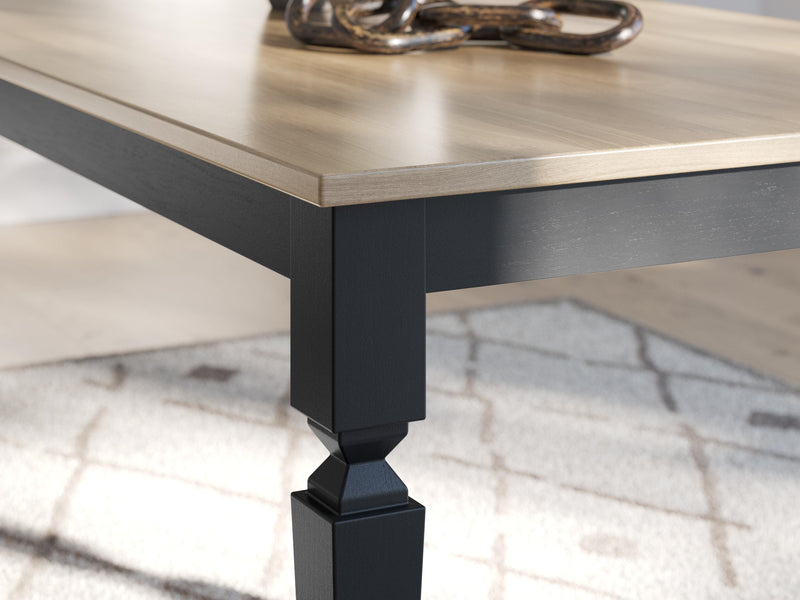 Brenkerton Grayish Brown/Black Dining Table - PCD591-25