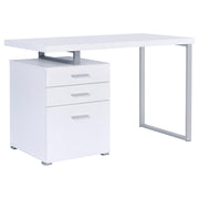 Brennan 47-inch 3-drawer Office Computer Desk White - 800325