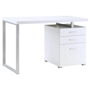 Brennan 47-inch 3-drawer Office Computer Desk White - 800325
