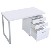 Brennan 47-inch 3-drawer Office Computer Desk White - 800325