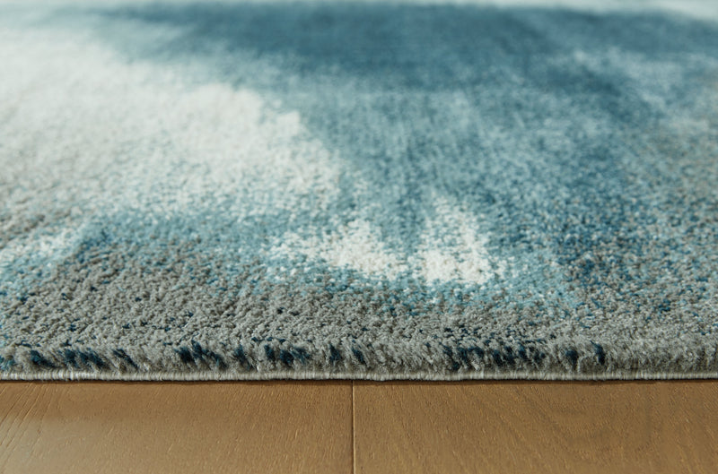 Brentward Blue/Gray/Ivory Large Rug - R407081
