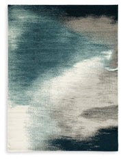 Brentward Blue/Gray/Ivory Medium Rug - R407082
