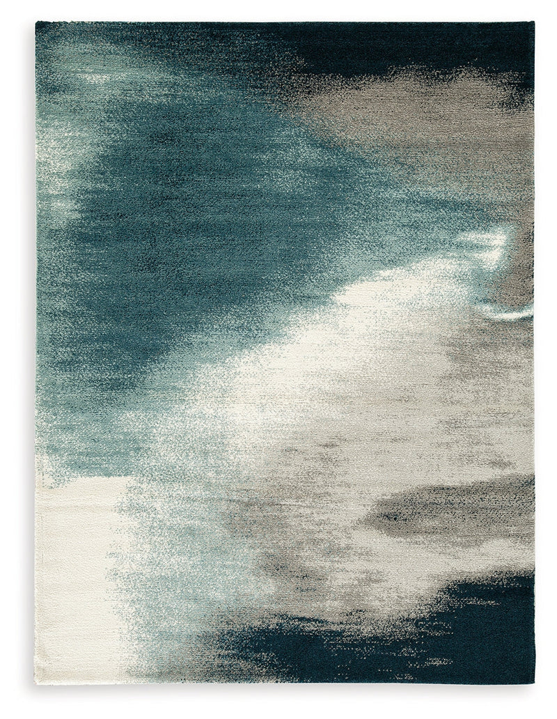 Brentward Blue/Gray/Ivory Medium Rug - R407082