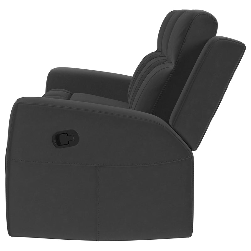 Brentwood Upholstered Motion Reclining Sofa Dark Charcoal - 610284