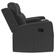 Brentwood Upholstered Reclining Loveseat Dark Charcoal - 610285