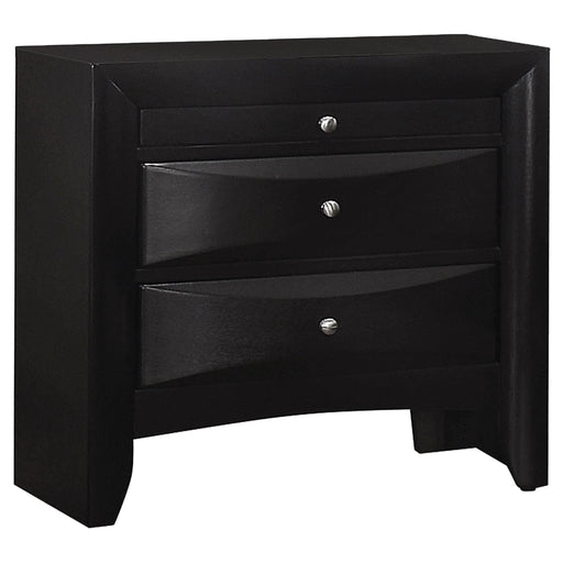 Briana 2-drawer Nightstand Black - 200702