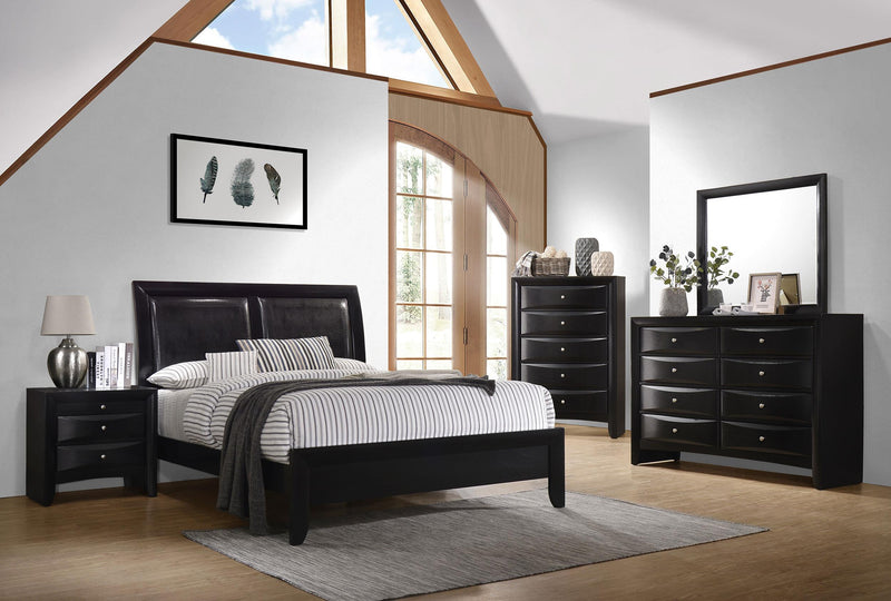 Briana 2-drawer Nightstand Black - 200702