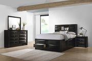 Briana 4-piece Eastern King Bedroom Set Black - 202701KE-S4