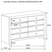 Briana 4-piece Eastern King Bedroom Set Black - 202701KE-S4