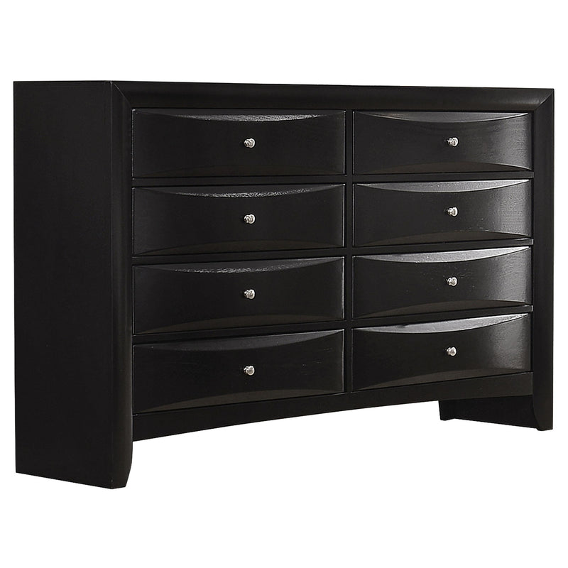 Briana 4-piece Eastern King Bedroom Set Black - 202701KE-S4