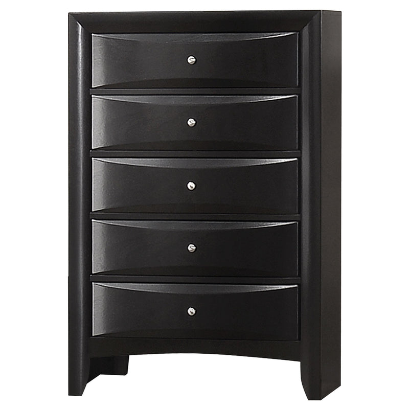 Briana 5-drawer Bedroom Chest Black - 200705