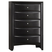Briana 5-piece Eastern King Bedroom Set Black - 202701KE-S5