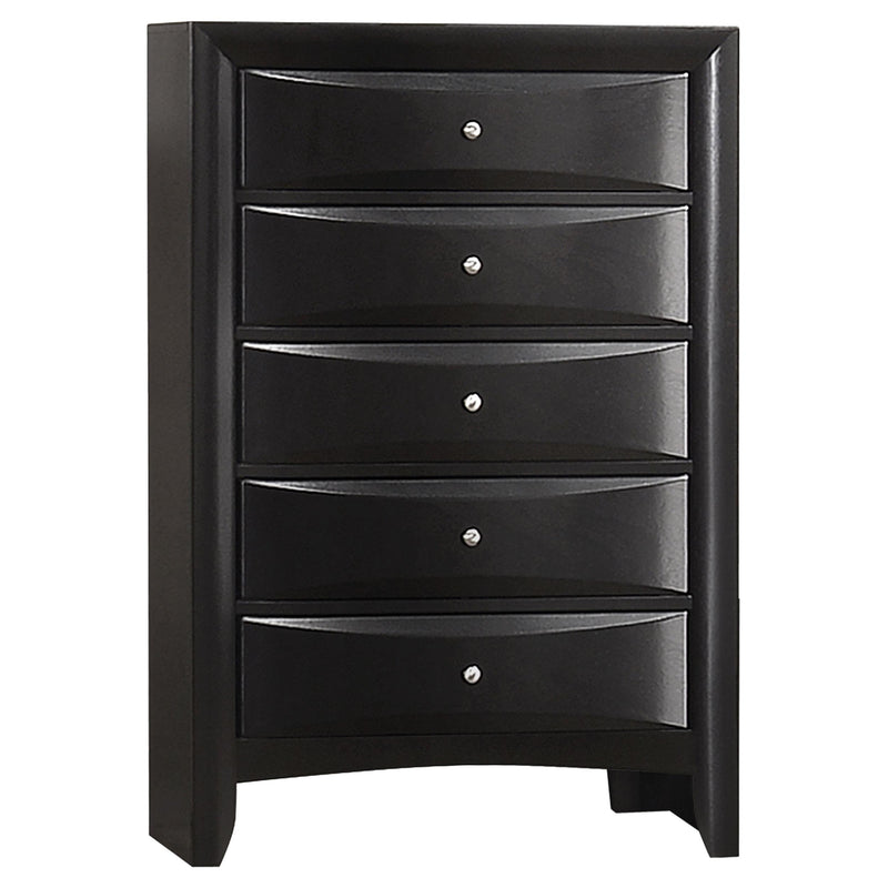 Briana 5-piece Queen Bedroom Set Black - 202701Q-S5