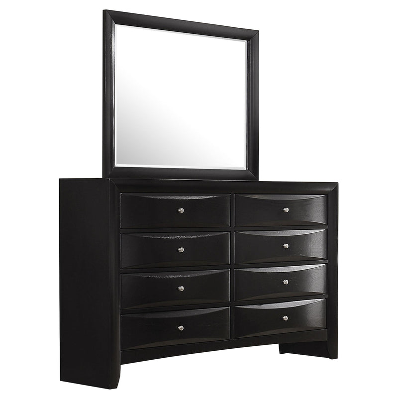 Briana 8-drawer Dresser with Mirror Black - 200703M