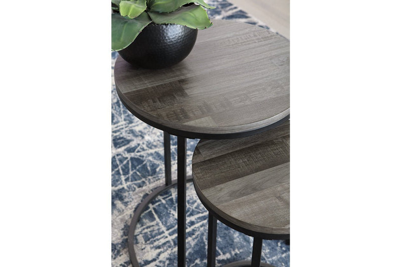 Briarsboro Black/Gray Accent Table (Set of 2) - Gate FurnitureTable