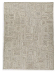 Brickburgh Gray/Ivory/Honey Extra Large Rug - R406900