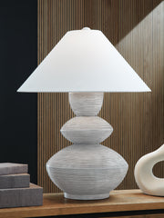 Brickdon Distressed White Table Lamp - L235874