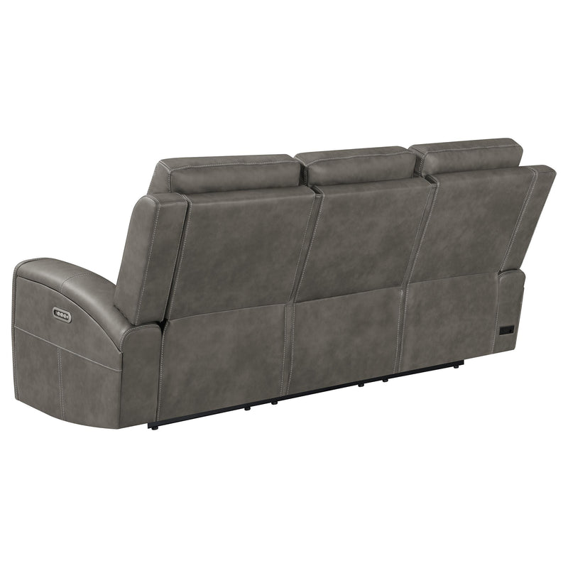 Brickston 2-piece Triple Power Reclining Sofa Set Charcoal - 603431PPP-S2