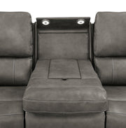 Brickston 2-piece Triple Power Reclining Sofa Set Charcoal - 603431PPP-S2