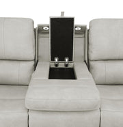 Brickston 2-piece Triple Power Reclining Sofa Set Grey - 603434PPP-S2