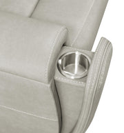 Brickston 2-piece Triple Power Reclining Sofa Set Grey - 603434PPP-S2