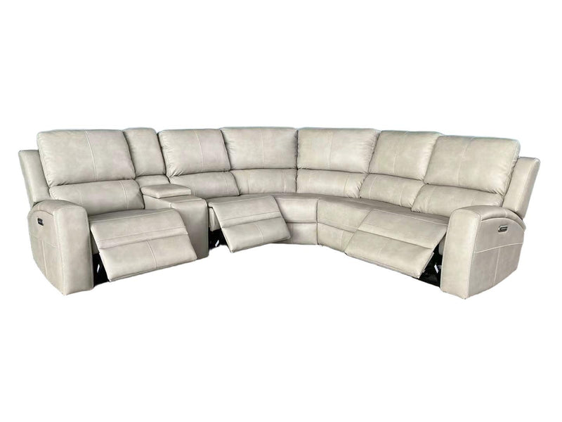 Brickston 3-piece Triple Power Reclining Sectional Sofa Mushroom - 600570PPP