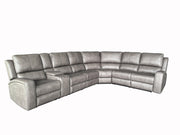Brickston 4-piece Faux Leather Triple Power Reclining Sectional Charcoal - 600520PPP-SET