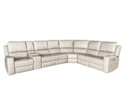Brickston 4-piece Triple Power Reclining Sectional Sofa Mushroom - 600570PPP-SET