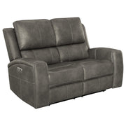Brickston Triple Power Reclining Loveseat Charcoal - 603432PPP