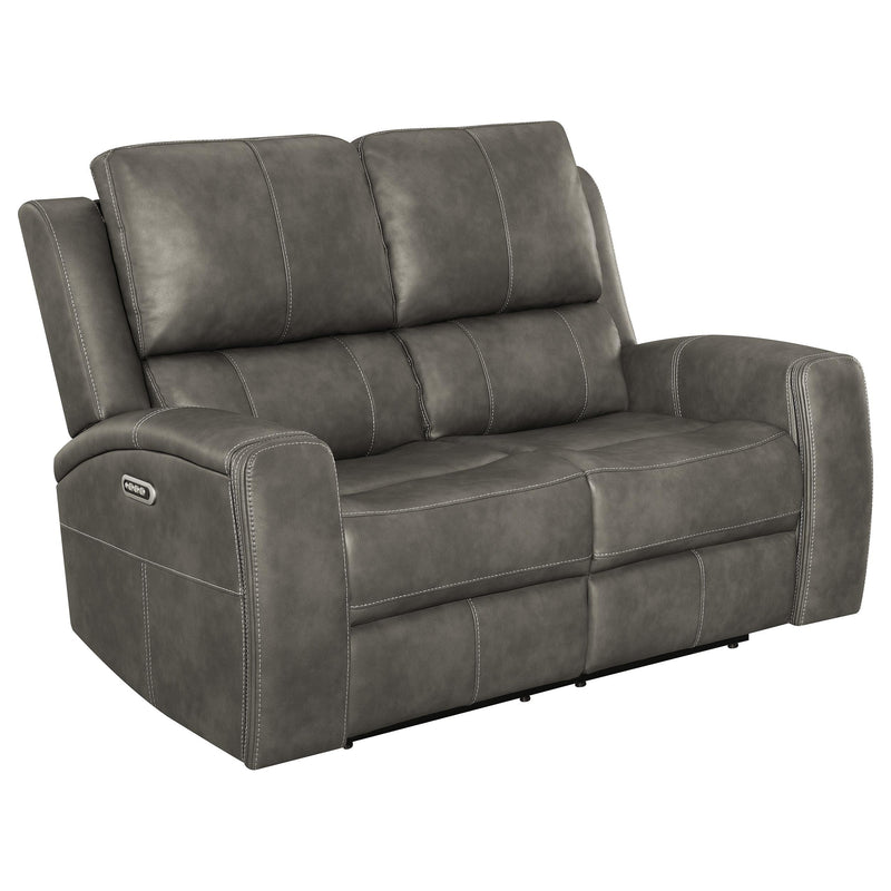 Brickston Triple Power Reclining Loveseat Charcoal - 603432PPP
