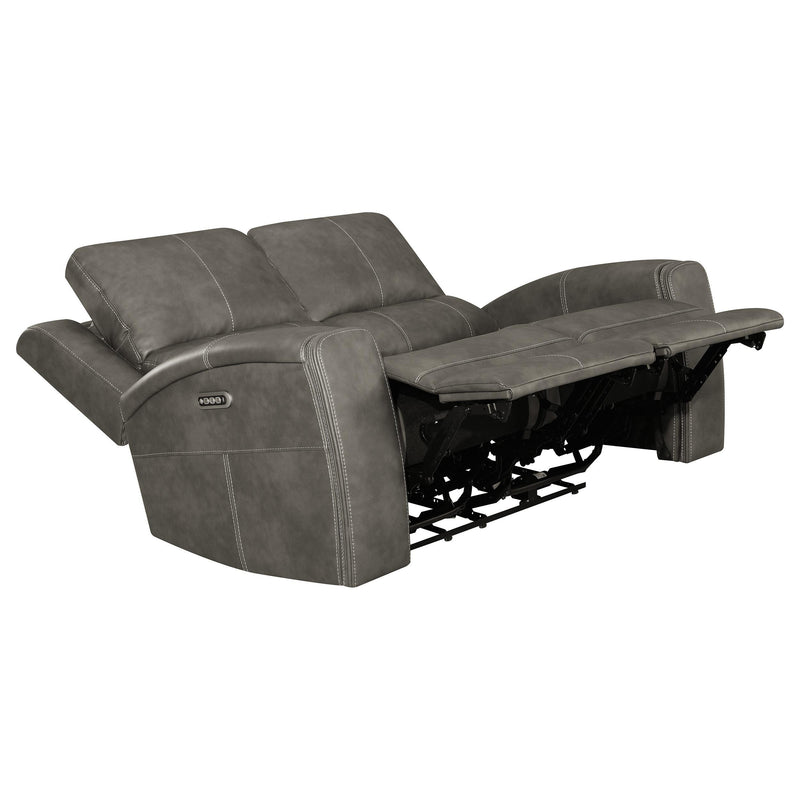 Brickston Triple Power Reclining Loveseat Charcoal - 603432PPP