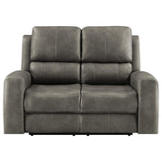 Brickston Triple Power Reclining Loveseat Charcoal - 603432PPP