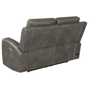 Brickston Triple Power Reclining Loveseat Charcoal - 603432PPP