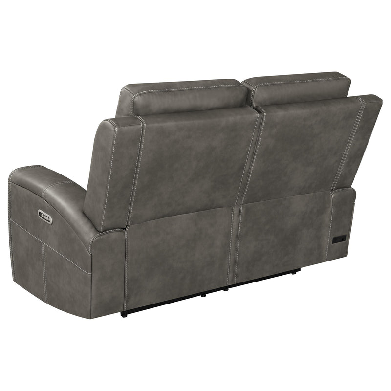 Brickston Triple Power Reclining Loveseat Charcoal - 603432PPP