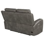 Brickston Triple Power Reclining Loveseat Charcoal - 603432PPP